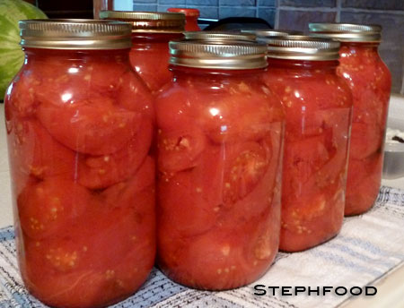 Canning Tomatoes - completed