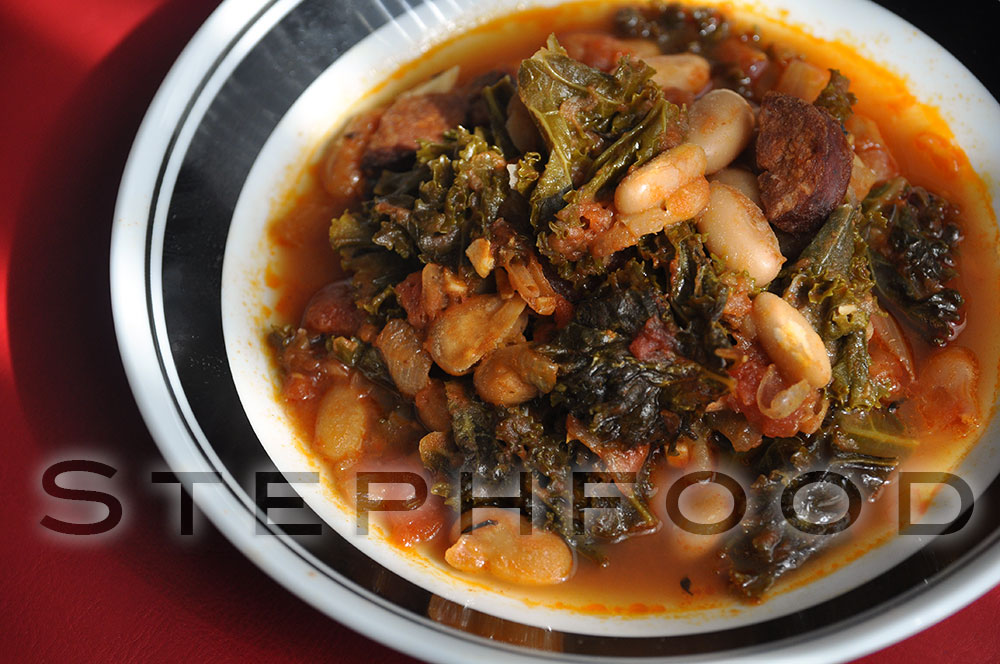 Kale Stew with White Bean & Smoked Chorizo