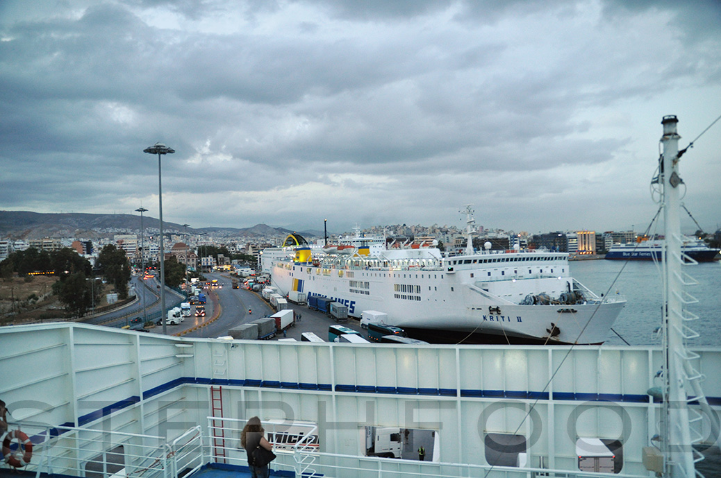 Greece - a ferry in the dock